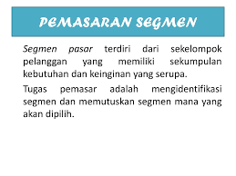 Check spelling or type a new query. Tingkat Segmentasi Pasar Titik Awal Untuk Mendiskusikan Segmentasi Adalah Pemasaran Massal Dalam Pemasaran Massal Penjual Melakukan Produksi Massal Ppt Download