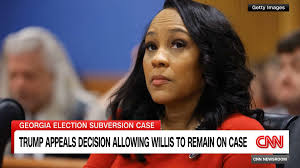 Trump team appeals ruling allowing Fani Willis to stay