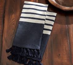 mariner stripe tea towel, set of 2