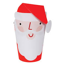 Apprentissage de la langue française. 8 Gobelets En Carton Pere Noel Meri Meri Perlin Paon Paon