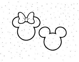 Mickey Mouse And Minnie Mouse Outline Svg Instant Download Etsy In 2020 Disney Tattoos Mickey Minnie Mouse Outline Mickey Mouse Drawings