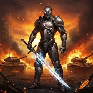 The elite iron knights of the Castile Vanguard breaching the inner sanctum, do AI tạo