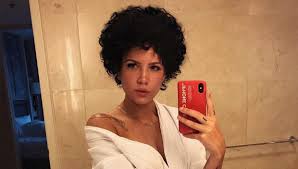 And the time i took rihanna's photo with me to the salon to inspire my haircut even though her hair was straight and mine is curly (yeah, that. Halsey Defends Natural Hair After Fans Think Her Afro Is A Wig Hollywood Life