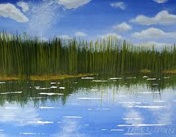 Learn how to paint white water lilies. Nenuphars Water Lilies Acrylic Painting On Behance