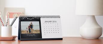 Or create a large photo calendar with colourful photo collages arranged from several snaps, add a matching background colour and a caption. Desk Calendar Create Custom Desktop Calendars Online Cvs Photo