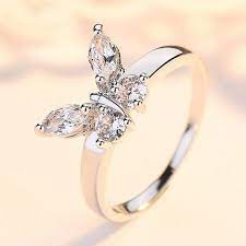 Butterfly Crystal Ring Rings Jewelry Fashion Luxury Rings Jewellery Luxury Rings