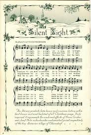 Vintage Sheet Music Beautiful Silent Night Christmas Sheet Music Christmas Holidays Vintage Christmas