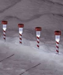 Prextex Christmas Solar Powered Pathway Lights 6 Pack Powered By Sun Outdoor Stake Christmas Lights Christmas Pathway Lights Outdoor Christmas Holiday Candy