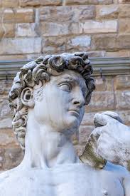 Head of White Mable Statue of David Closeup. Florence. Italy Editorial  Stock Photo
