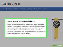 Google scholar — logo google scholar ist ein suchdienst des unternehmens google inc. 3 Ways To Use Google Scholar Wikihow