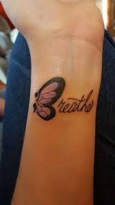 Pin By Laura Hoogers Ledda On Other Whatever Semicolon Butterfly Tattoo Butterfly Tattoo Meaning Tattoos