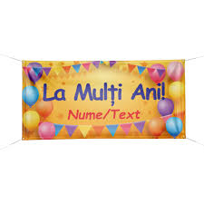 Maybe you would like to learn more about one of these? Banner Personalizat La Multi Ani Tida Ro 100x200cm Emag Ro