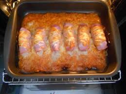 Uberbackene Schinkenrollchen Rezept Rezept Schinkenrollchen Rezepte Essen Rezepte