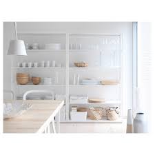 I will take the look of pottery barn floating shelves for the cost of ikea any day! Fjalkinge White Shelving Unit 118x193 Cm Ikea