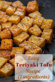 Easy Teriyaki Tofu Recipe 7 Ingredients My Eclectic Bites Recipe Teriyaki Tofu Tofu Recipes Recipes