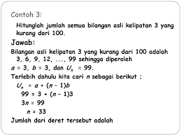 Nilai bilangan yang ada di tengah = 48/3 = 16. Barisan Dan Deret Ppt Download