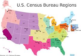 Jun 18, 2019 · for census bureau surveys, census bureau field representatives report to one of six regional offices across the country. File U S Census Bureau Regions Svg Wikipedia