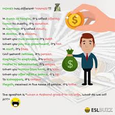 Money Synonym 30 Common Forms Of Money In English Eslbuzz Learning English Learn English English Fun Learn English Vocabulary