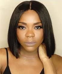 You are able to wear your hair in multiple ways 2 ponytails, half up half down, 2 braids, 4 ponytails, high ponytail, and never see your tracks! 31 Long Blunt Cut Bob Sew In Sewing Wiki Source