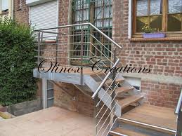 Escalier En Inox Design Garde Corps En Metal Sur Mesure Escalier Exterieur Escalier Escalier Metallique Exterieur