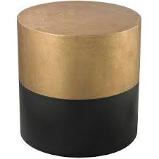 Glamour Gold And Black Round Table Black Round Table Gold Round Table Drum Table