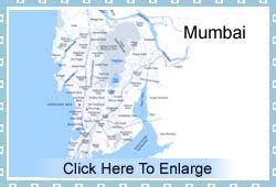 Map of Mumbai, Maharashtra