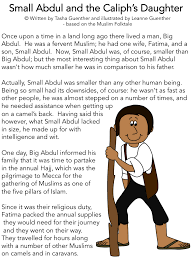 The man had 18 camels and left one to his daughter. Small Abdul And The Caliph S Daughter