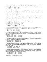 Seorang pedagang kaos membeli 60 kaos dari grosir dengan harga rp40.000,00. Soal Pat 7