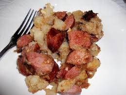 Fried Potatoes And Smoked Sausage Recipe Food Com Recipe Smoked Sausage Recipes Smoked Sausage Sausage Recipes