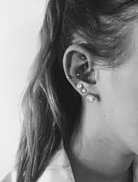 Gemutliches Ohrpiercing Ohrlocher Cool Ear Piercings Ear Piercings Rook Earings Piercings
