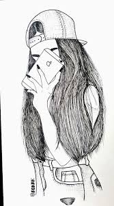 Drawing Of Girls Cute Black And White Eyesdrawings Eyedrawingtutorial Eyesart Dark Art Drawings Art Drawings Sketches Creative Girl Drawing Sketches