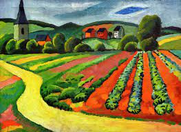 Jul 01, 2021 · til macke hat zwei berühmte großväter: August Macke Landschaft Mit Kirche Und Weg Kunstdruck Leinwandbild Glasbild