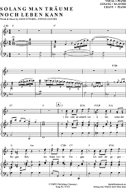 Man geht davon aus, dass die meisten wirbeltiere (genauer: Solang Man Traume Noch Leben Kann Klavier Gesang Pdf Noten Von Munchener Freiheit In F Dur