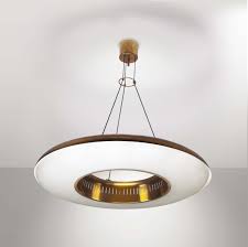 Max Ingrand 2227 Glass And Brass Ceiling Light For Fontana Arte C1960 Mid Century Modern Lighting Chandeliers Mid Century Ceiling Lamp Brass Ceiling Light