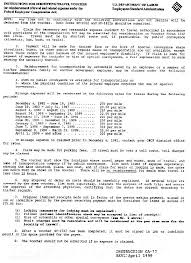 The contents that you have entered on this form will be saved for a period of 15 days. Feca Bulletins 1996 2000 U S Department Of Labor