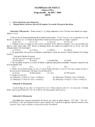 Subiecte olimpiada matematica clasa 6 faza locala. 2011 FizicÄ Etapa Locala Subiecte Clasa A Vi A 0