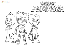 Serie pj maks, en la que unos niños en pijama, viven multitud de aventuras. Dibujos De Pj Masks Para Colorear 110 Imagenes Heroes En Pijamas