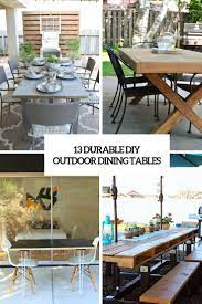 Assemble the sides of diy outdoor dining table base. 13 Durable Diy Outdoor Dining Tables Shelterness