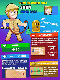 See more ideas about brawl, stars, star character. New Brawler Idea John Brawlstars