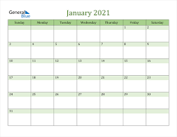 Aug 10, 2021 · the 2021 calendar is automatically generated and can always be visited online. January 2021 Calendar Pdf Word Excel