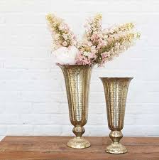 Lita Vase 8 X16 75 Gold Vase Metal Vase Silver Vase