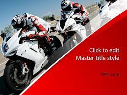 Free Motorcycle Racing Powerpoint Template Powerpoint Template Free Templates Free Design Powerpoint Templates