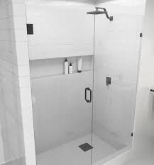 Frameless shower options in pictures. Glass Warehouse 58 5 X 78 Hinged Frameless Shower Door Reviews Wayfair Ca