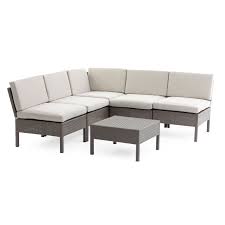Coral Coast Poppie All Weather Wicker 6 Piece Outdoor Patio Conversation Set In 2020 Deep Seating Patio Furniture Conversation Set Patio Sectional Patio Furniture