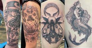 Healed piece by tattooing by Aaron Rickabaugh