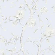 Maybe you would like to learn more about one of these? Ln11122 Grey Sky Blue Southport Bird On Branches Floral Trail Wallpaper