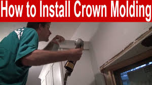 While hanging cabinet crown molding is a relatively simple project, having the right tools will make a big difference. How To Install Kitchen Cabinet Crown Molding And Trim With Tips Youtube