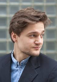 Portrait of a Young Man with Brown Hair Stock Image