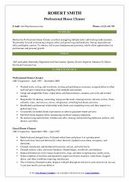 It's important to hire the right kind of people with the required skills for cleaning job. House Cleaner Resume Samples Qwikresume