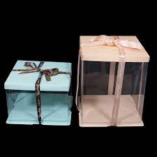 Ready To Ship 6 Inch 8 Inch 10 Inch 12 Inch Food Grade Tall Transparent Pvc Clear Cake Box Buy Cake Box Transparent Tall Clear Cake Box Birthday Cake Box Prod Box